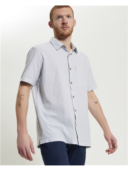 Short Sleeve Ticking Stripe Shirt