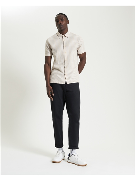 Short Sleeve Seersucker Stripe Shirt
