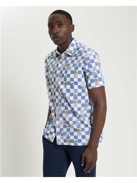 Chequerboard Print Shirt