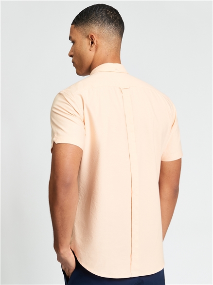 Short Sleeve Signature Oxford Shirt in New Orange