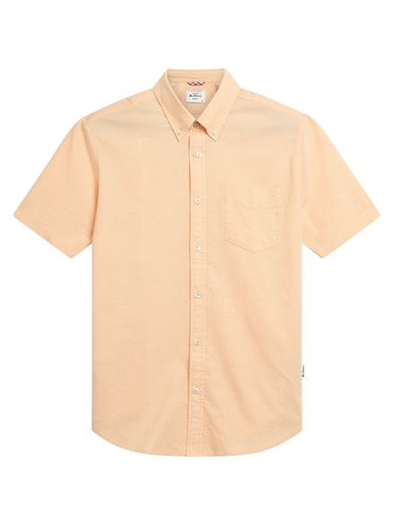Short Sleeve Signature Oxford Shirt in New Orange