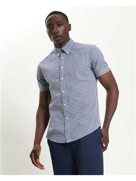 Short Sleeve Signature Gingham Shirt