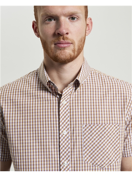 Short Sleeve Signature Gingham Shirt