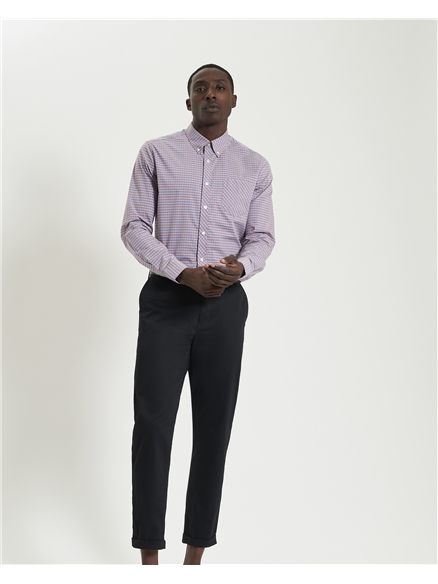 Long Sleeve Signature Gingham Shirt in Light Pink