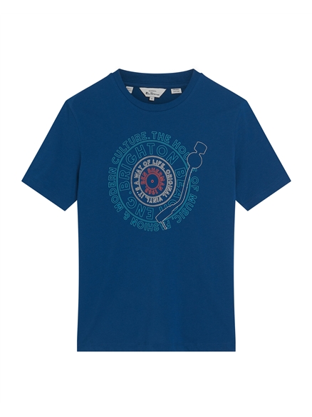 Record Target Tee in Royal
