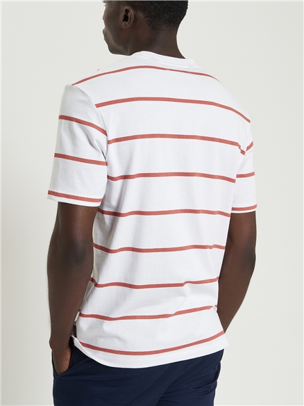 Stripe Script Tee