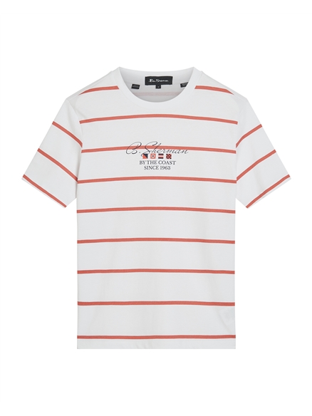 Stripe Script Tee