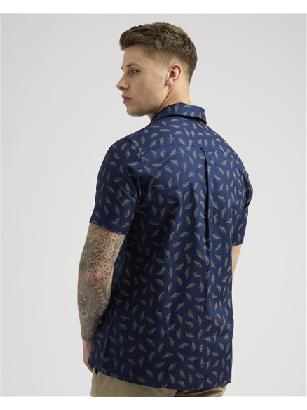 Short Sleeve Art Deco Print Shirt