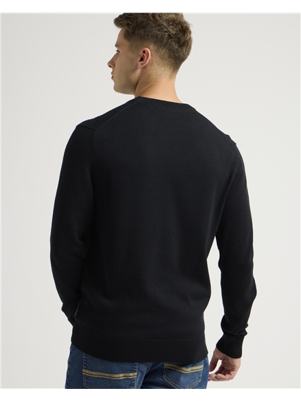 Textured Front Crew Jumper