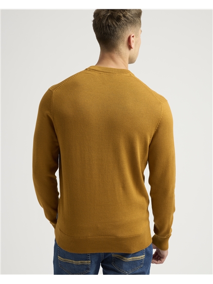 Textured Front Crew Jumper