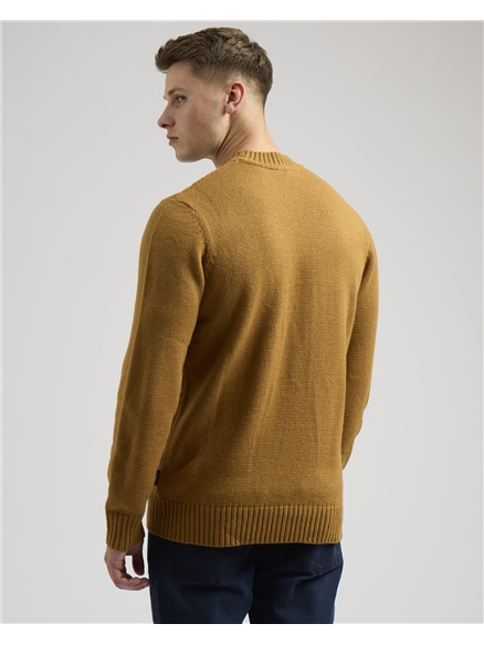 Aaran Textured Crew Neck Jumper