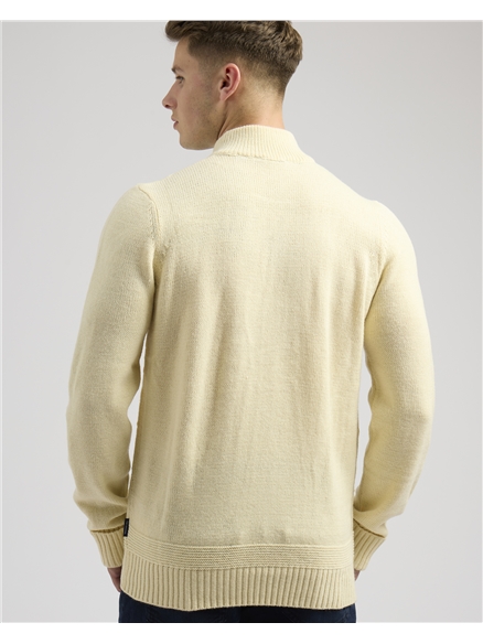 Pattern 1/4 Zip Funnel Neck Jumper