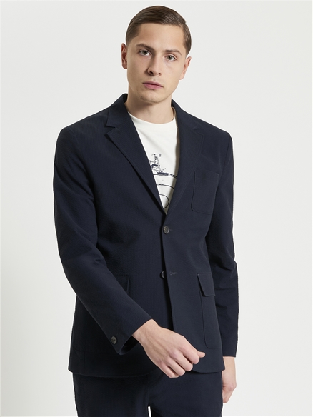 Seersucker Blazer