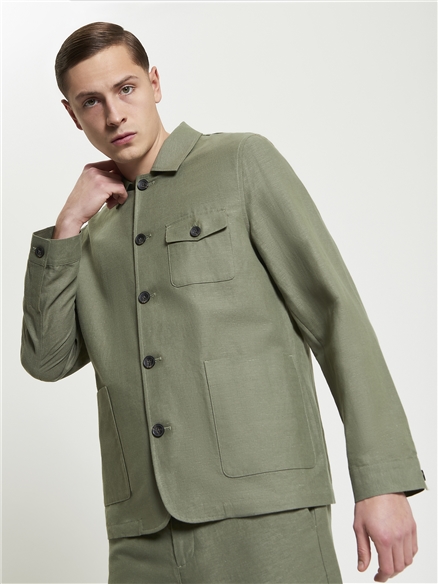 Linen Cotton Chore Jacket