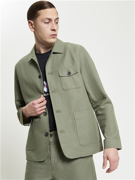 Linen Cotton Chore Jacket