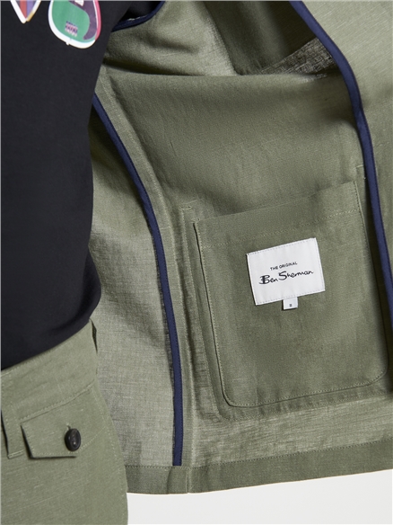 Linen Cotton Chore Jacket