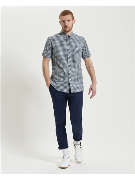Short Sleeve House Check in Corn