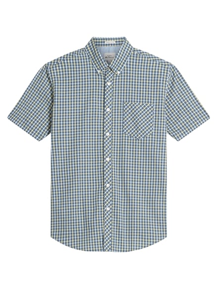 Short Sleeve House Check in Corn