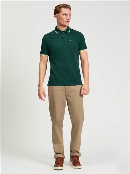 Signature Pique Polo in Forest