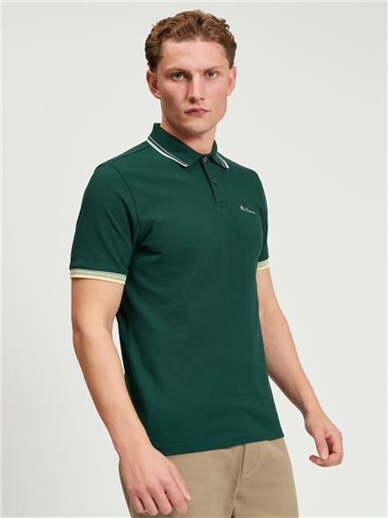 Signature Pique Polo in Forest