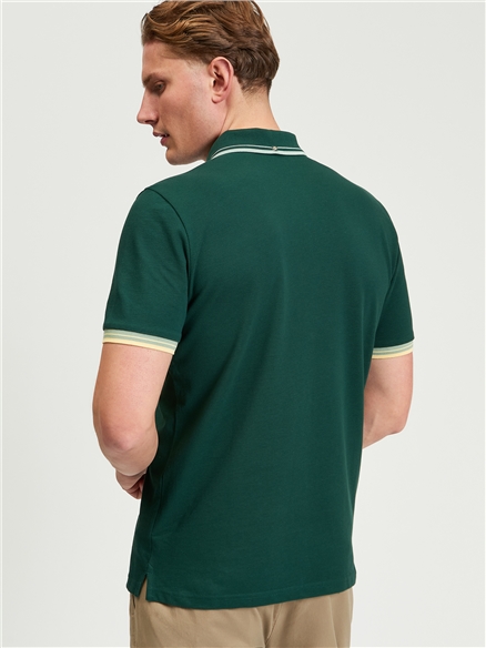 Signature Pique Polo in Forest