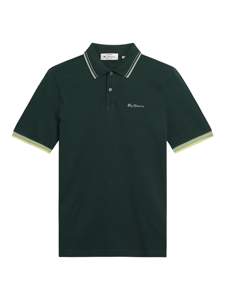 Signature Pique Polo in Forest