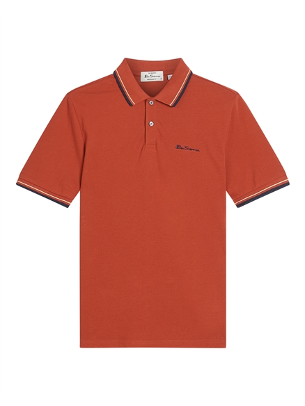 Signature Pique Polo in Bright Red