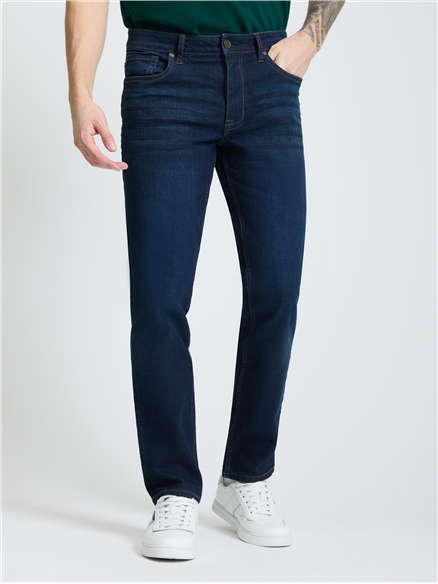 Rinse Wash Straight Fit Jean in Rinsewash Denim