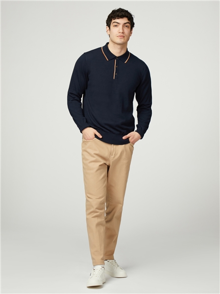 Tipped Merino Polo