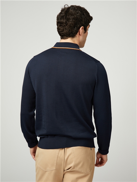 Tipped Merino Polo