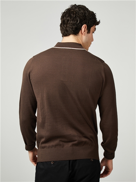 Tipped Merino Polo