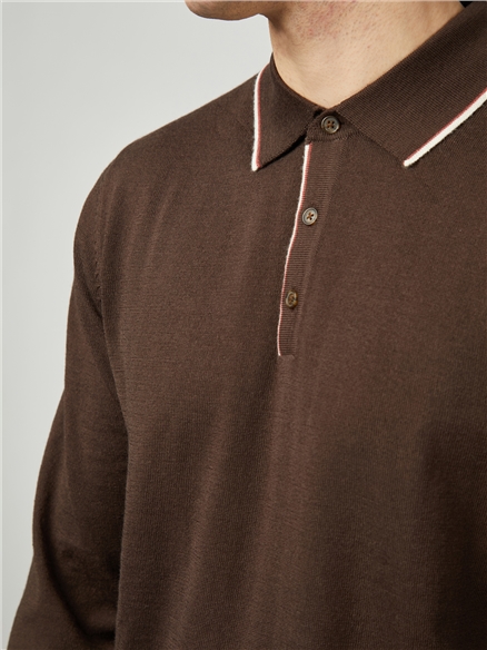 Tipped Merino Polo