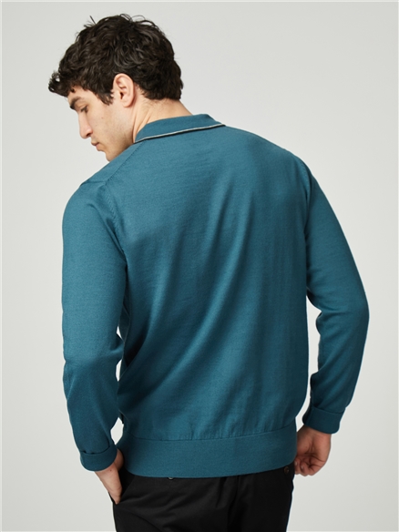 Tipped Merino Polo