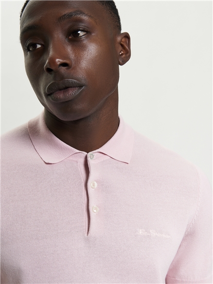 Short Sleeve Signature Knitted Polo