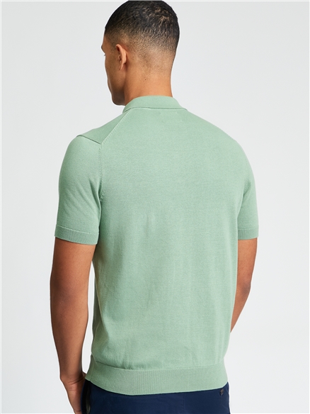 Signature Short Sleeve Polo in Sage