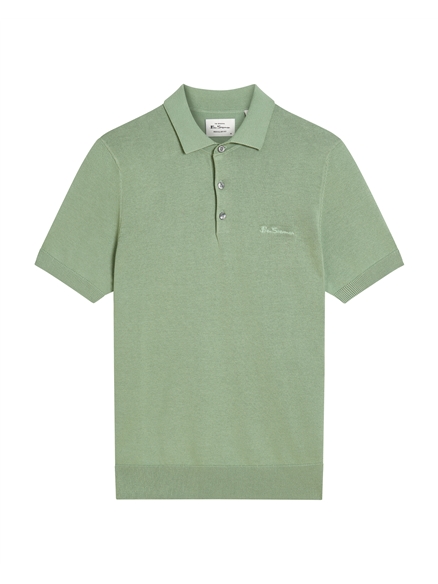Signature Short Sleeve Polo in Sage