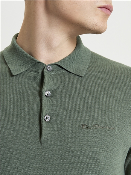 Short Sleeve Signature Knitted Polo