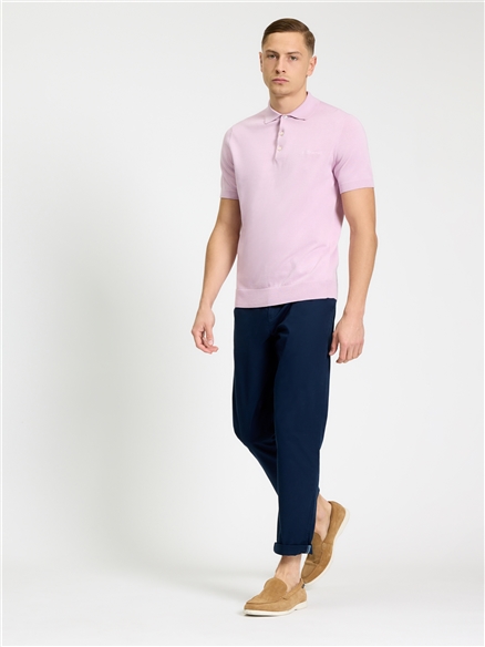 Signature Short Sleeve Polo in Lilac