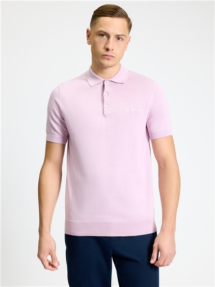 Signature Short Sleeve Polo in Lilac