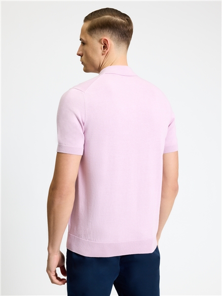 Signature Short Sleeve Polo in Lilac