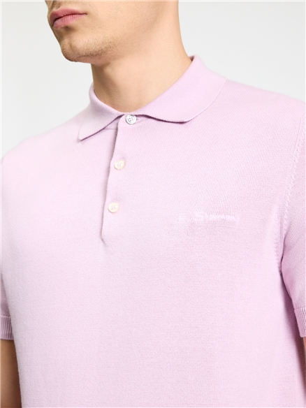 Signature Short Sleeve Polo in Lilac