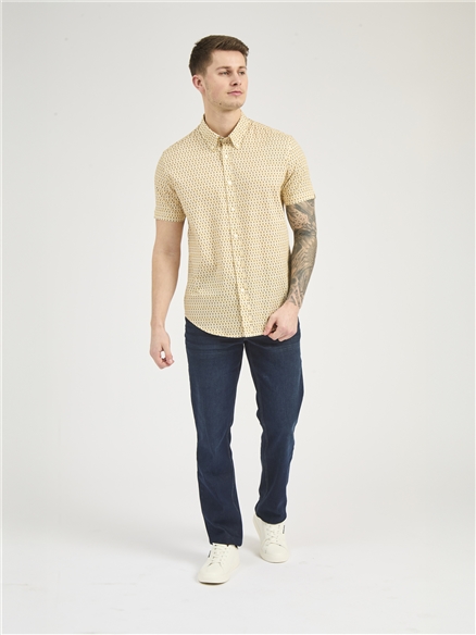 Short Sleeve Geo Spot Print Shirt