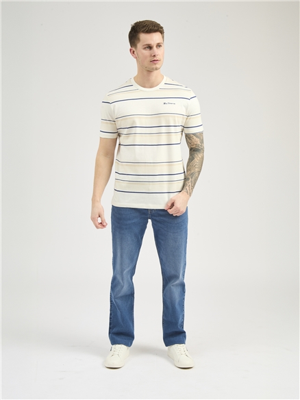 Engineered Striped Tee