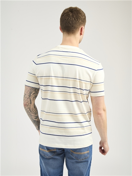 Engineered Striped Tee