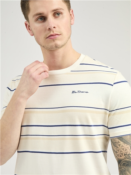 Engineered Striped Tee