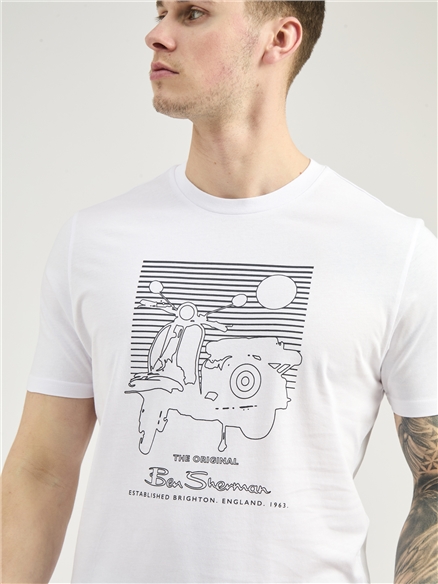 Summer Scooter Print Tee