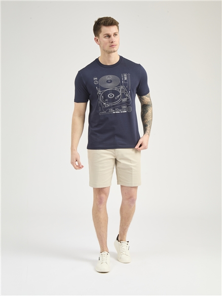 Linear Record Player Tee