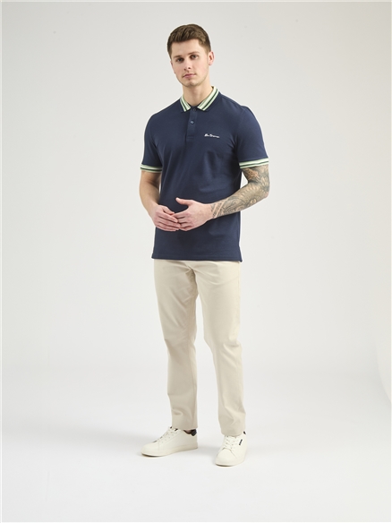 House Collar Logo Pique Polo