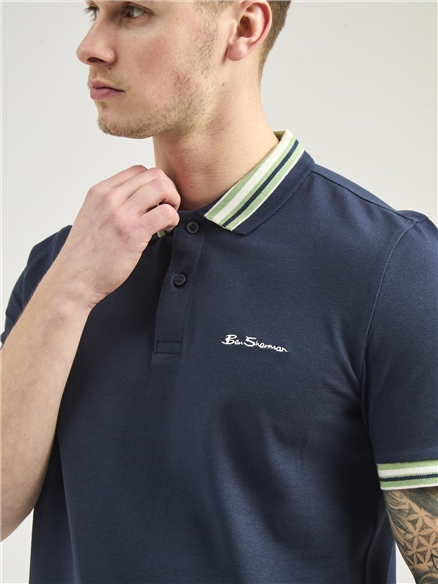 House Collar Logo Pique Polo