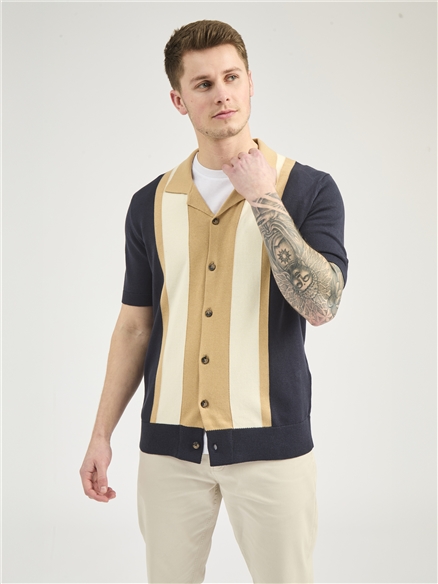 Resort Neck Button Through Polo